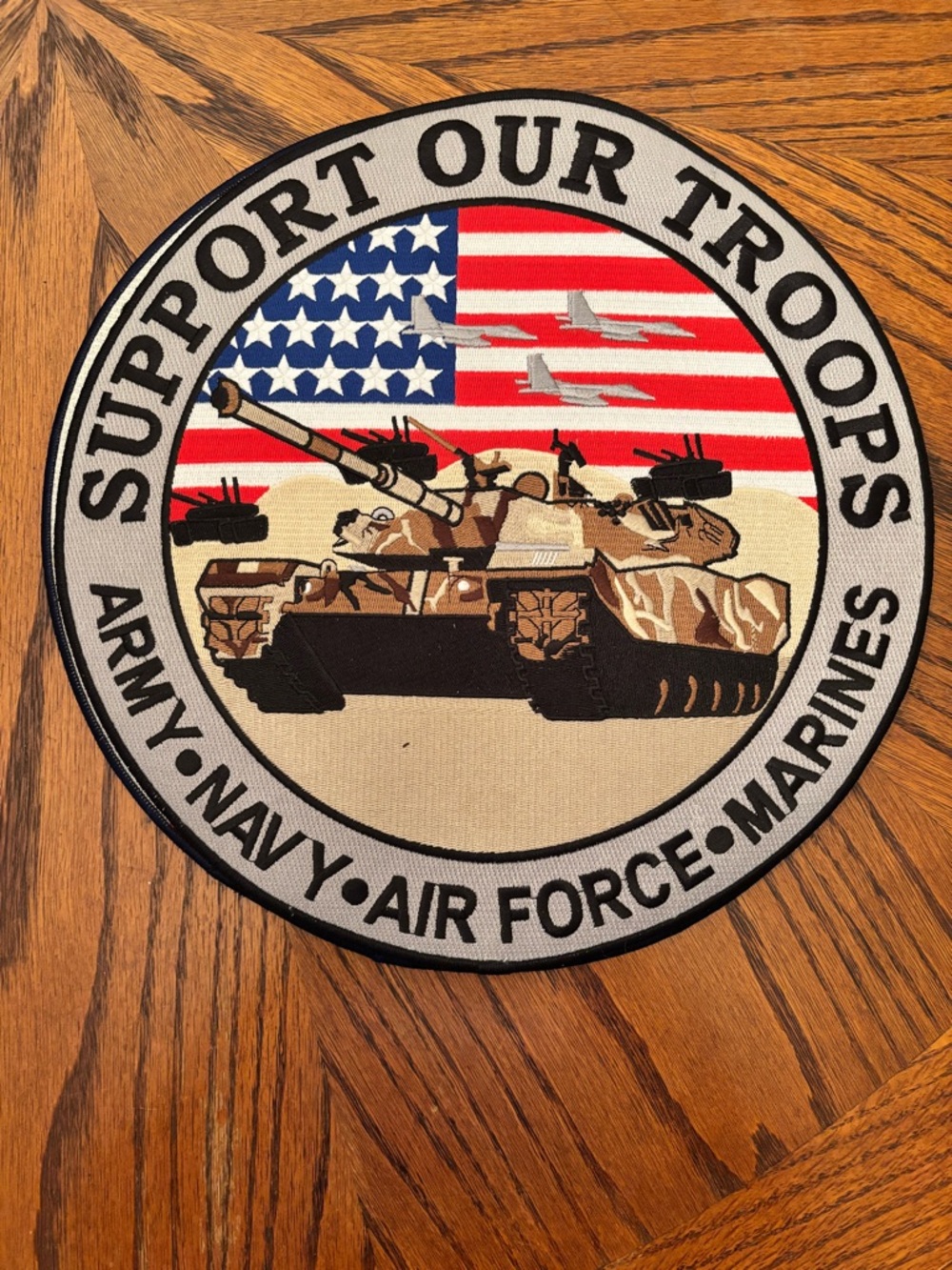 Fallen Heroes and Support our Troops 12” patches